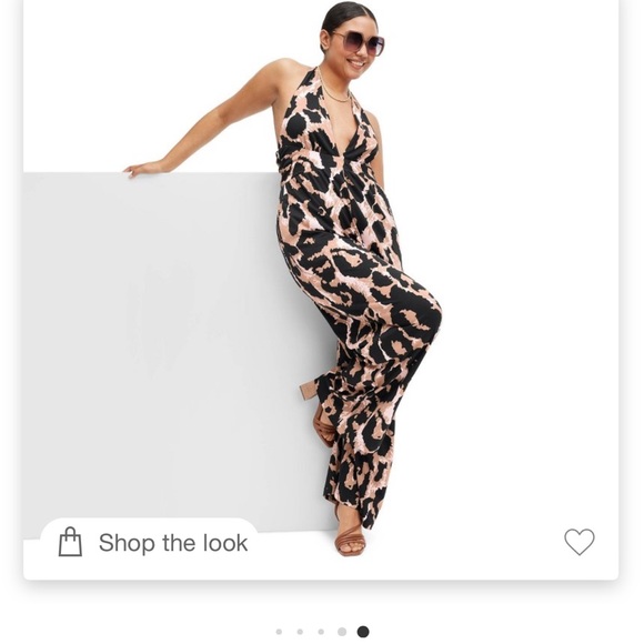 DVF , Diane Von Furstenberg for Target, leopard v neck jumpsuit sz S - Picture 2 of 2
